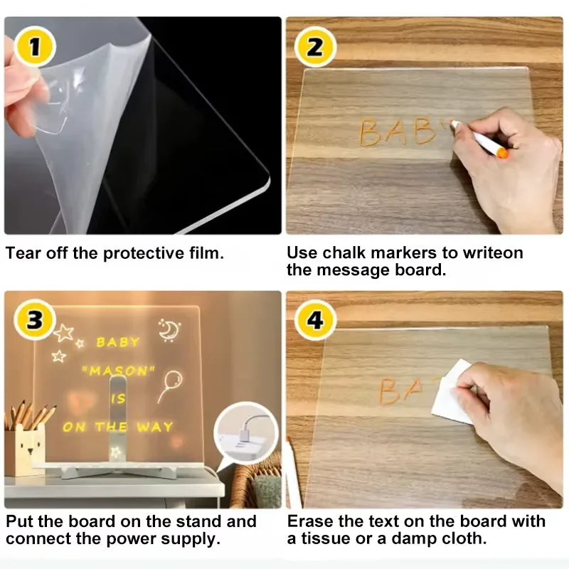 Tableau Lumineux Effaçable led